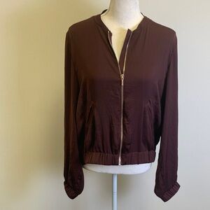 H&M Women's Bomber Jacket - Dark Brown